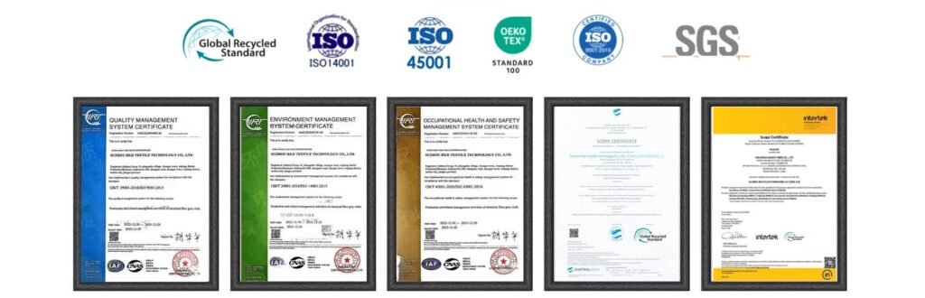 Jacquard Mesh Upper Suppliers certificates