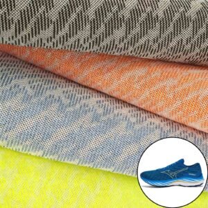 Wholesale Two Tone Breathable Polyester Jacquard Mesh Fabric