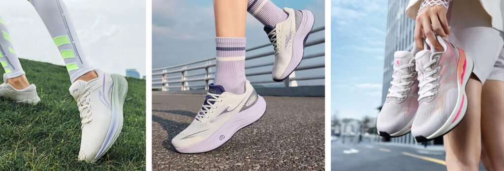 Sports shoes upper display