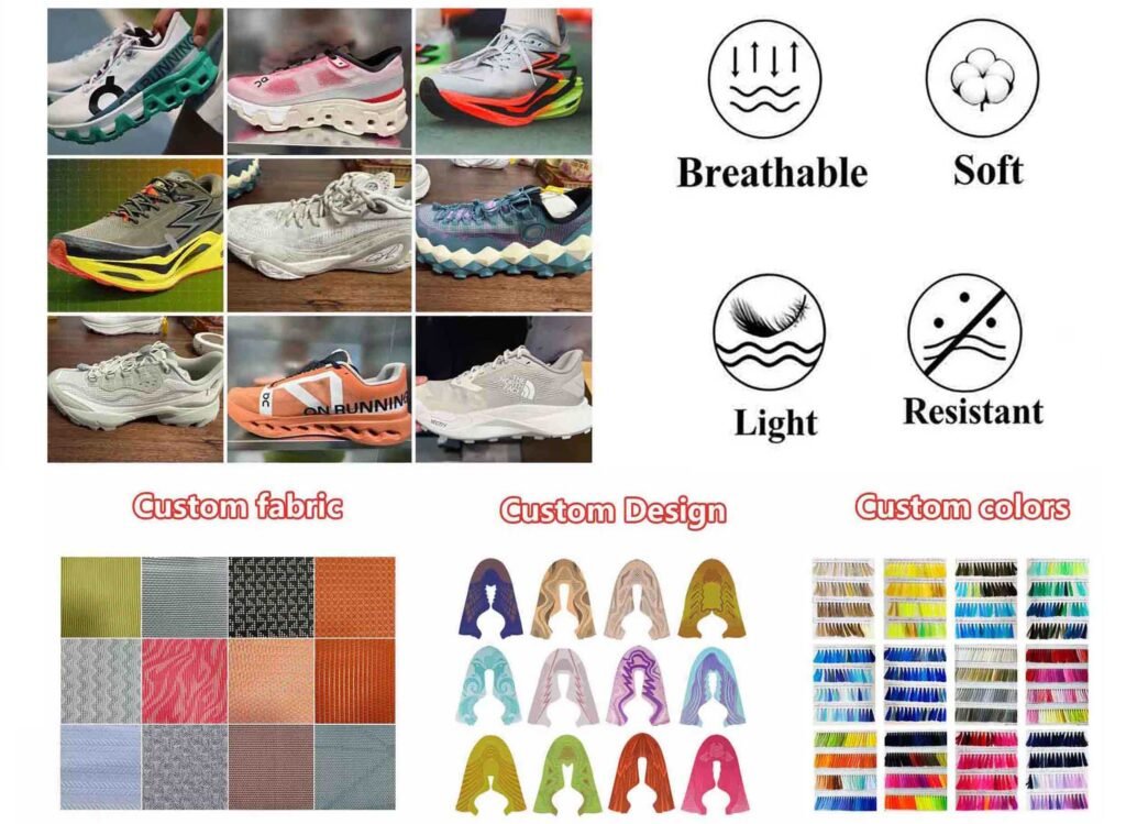 custom jacquard mesh upper