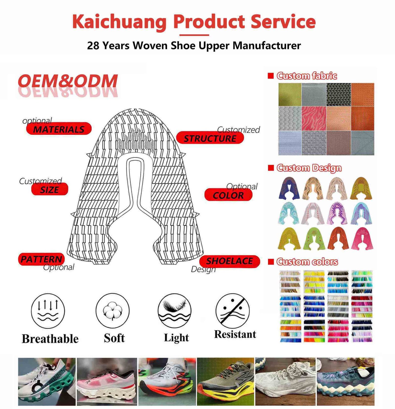 Wholesale Custom Jacquard Mesh Upper Manufacturer-3